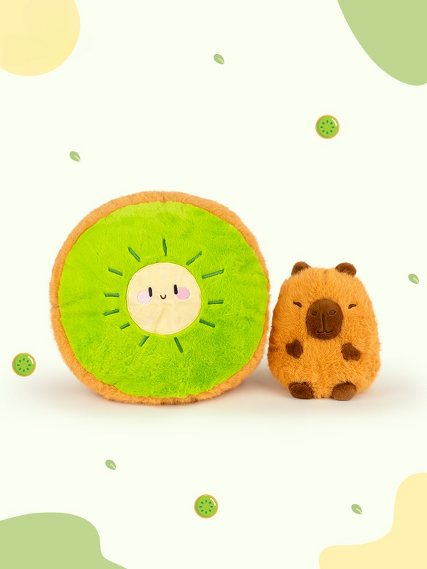 Kiwi Fruit Capybara Plush Toy
