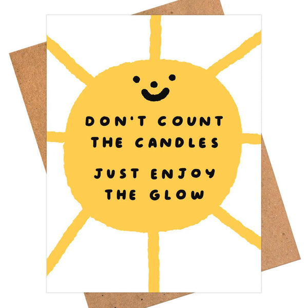 Cheerful Sun Birthday Card - Enjoy The Glow