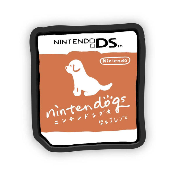 Sticker Nostalgia Dog Game Cartridge