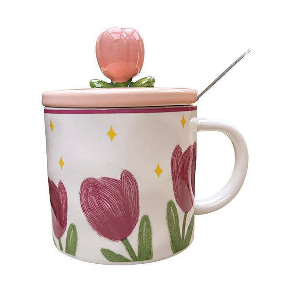Flower Ceramic Mug 350ML