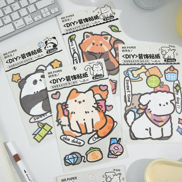 Mr.Paper Sticker - Cute Pet Series