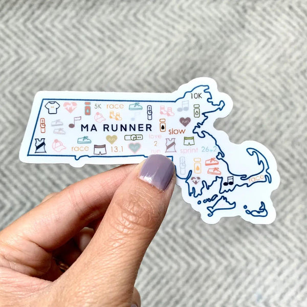 Massachusetts Runner Sticker