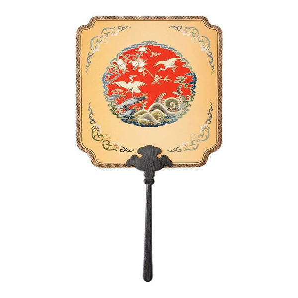 The Palace Sea Crane and Immortal Peach Gentle Breeze Round Fan 海鹤仙桃 小清风团扇