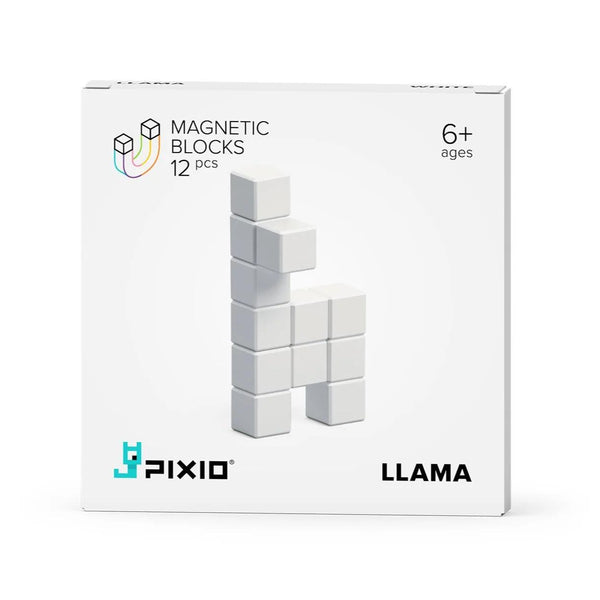 UKIDZ x White Llama - 12 White Magnetic Blocks