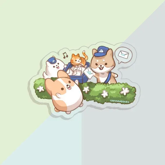 Vinyl Sticker (Transparent) Newsletter Delivery