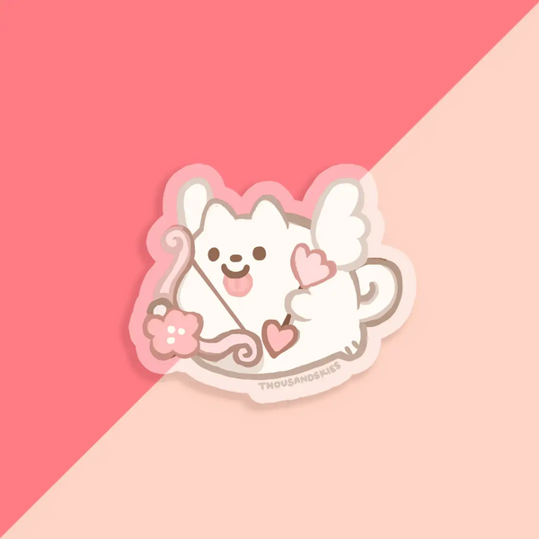 Vinyl Sticker (Transparent) Cupid Pom