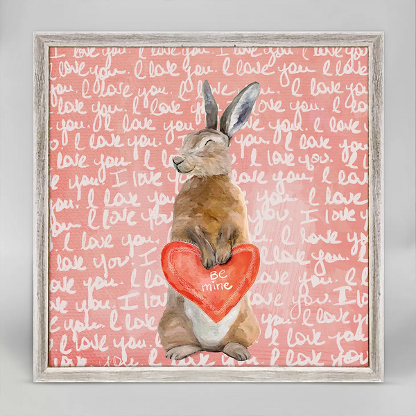 Valentine Bun Mini Framed Canvas