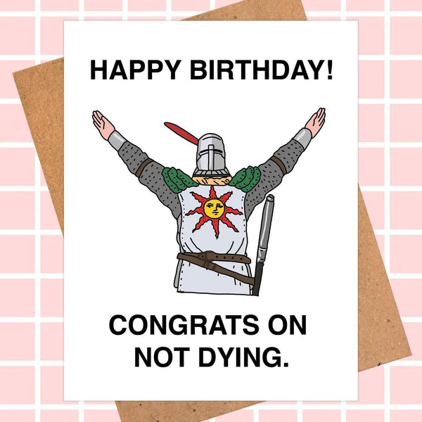 Dark Souls Happy Birthday Card | Pop Culture Card