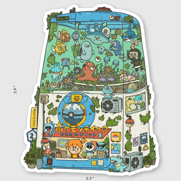 Misty's Pokemon Center Vinyl Sticker