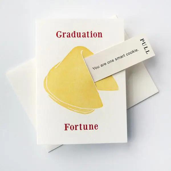 Graduation Fortune - Letterpress Graduation Congrats Card