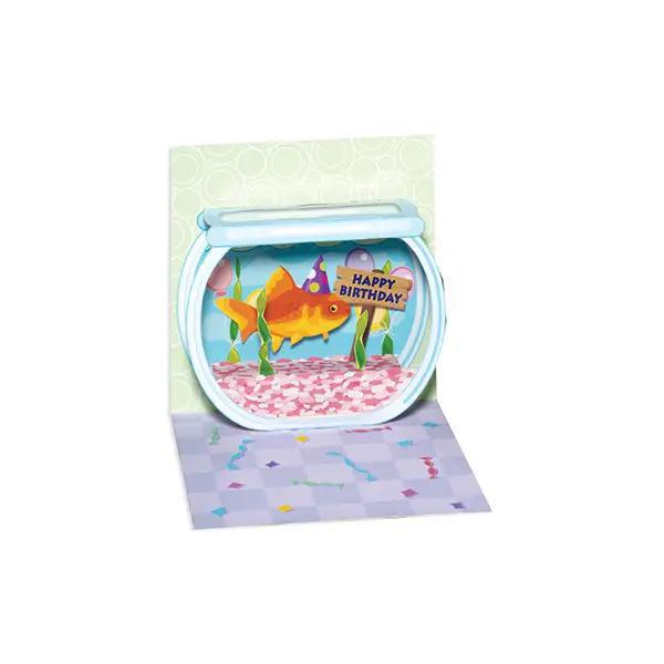 Goldfish Birthday Mini Pop-Up Card