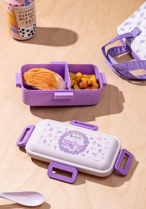 Skater: Kuromi Lunch Box 17.92oz (Floral Wreath)