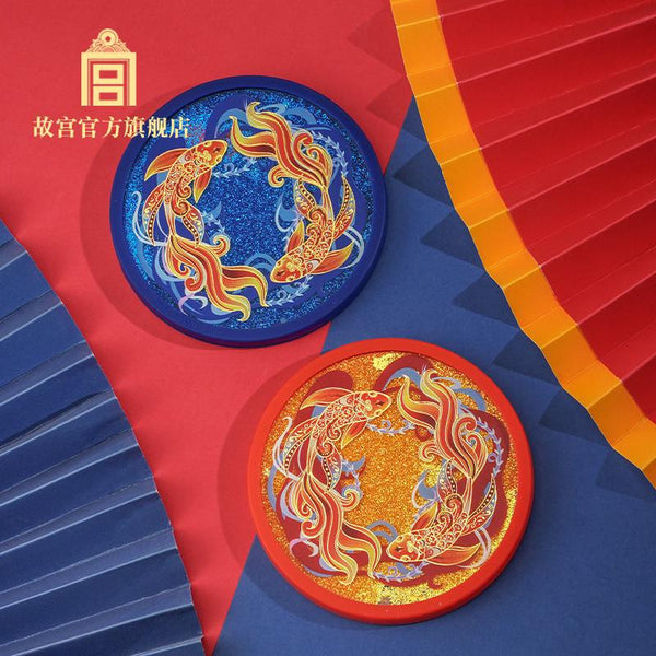 The Palace Lucky Goldfish Quicksand Cup Mat 鸿运锦鲤 流沙杯垫