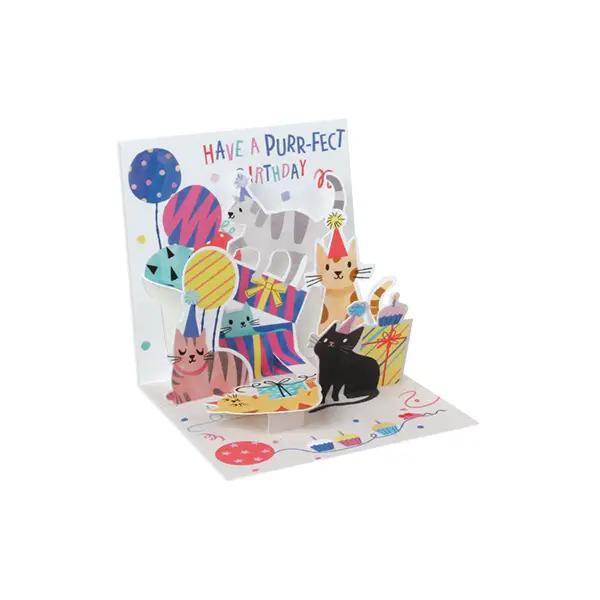 Party Cats Mini Pop-Up Birthday Card