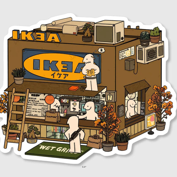Ikea Cardboard Box Vinyl Sticker