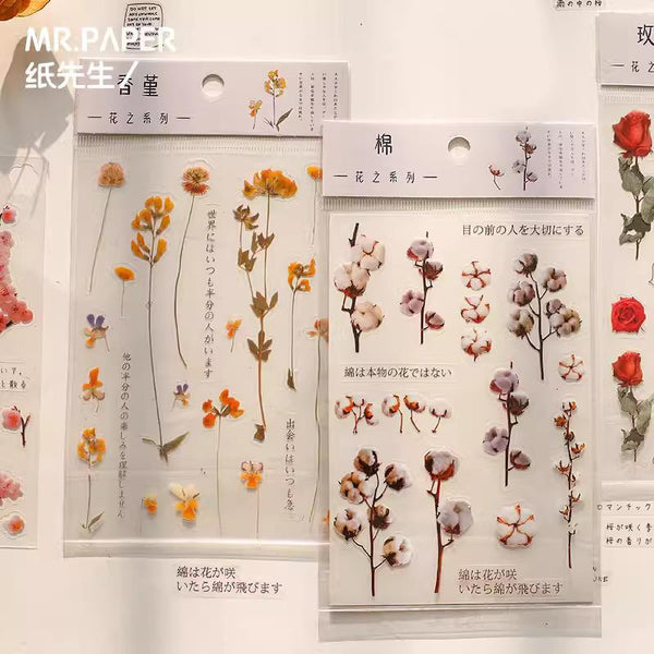 Mr.Paper Sticker - Flower Series 2