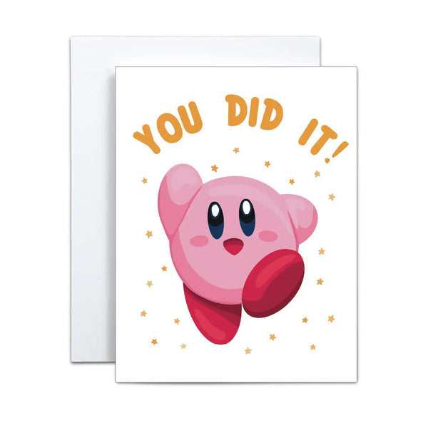 Congratulations Video Game Pink Friend