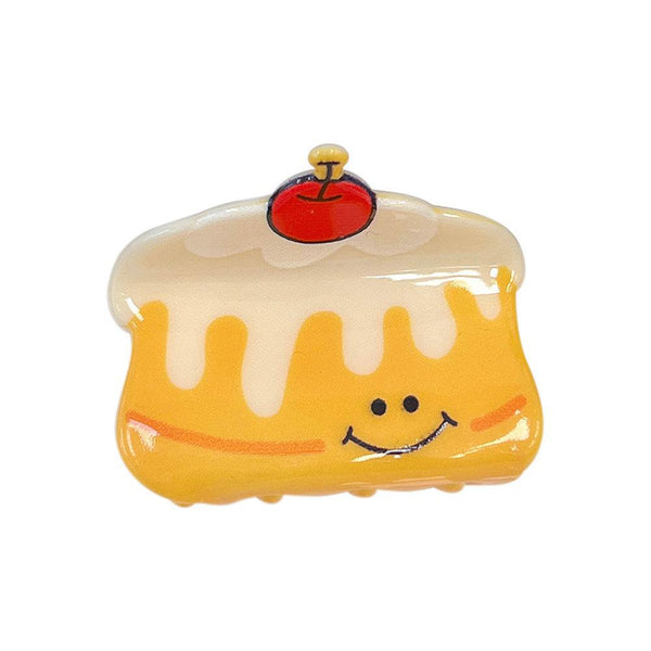 Cherry Cream Pudding Hair Shark Clip