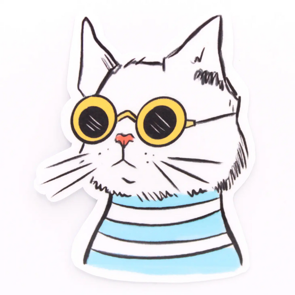 Cool Cat Vinyl Sticker