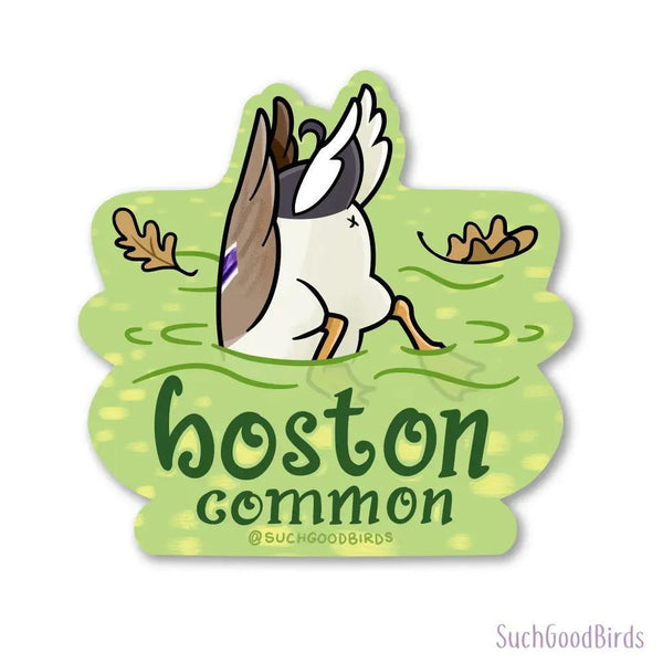 Boston Common DuckButt- 3" Waterproof Vinyl Sticker souvenir