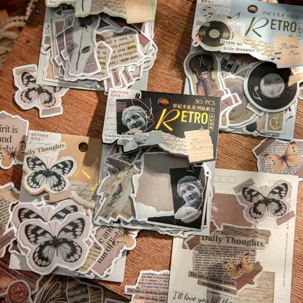Mr.Paper Retro Sticker Bag